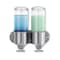 Simplehuman Double Wall Mount Shower Pump, 2 x 15 fl. oz. Shampoo and Soap Dispensers, Stainless Steel BT1028 - alternate 1